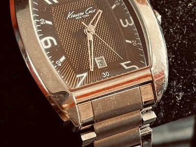 Kenneth Cole New York Tonneau Watch Silver Stainless Steel