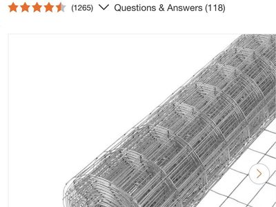 $50 LESS THAN HOME DEPOT! BRAND NEW 5’X100’ roll of 14 gauge galvanized steel welded wire fencing (2 AVAILABLE)