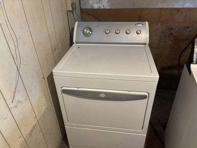 Whirlpool Dryer & Hotpoint Washer Set - White, Top Load located in Ogden. Will be here until 230 today.