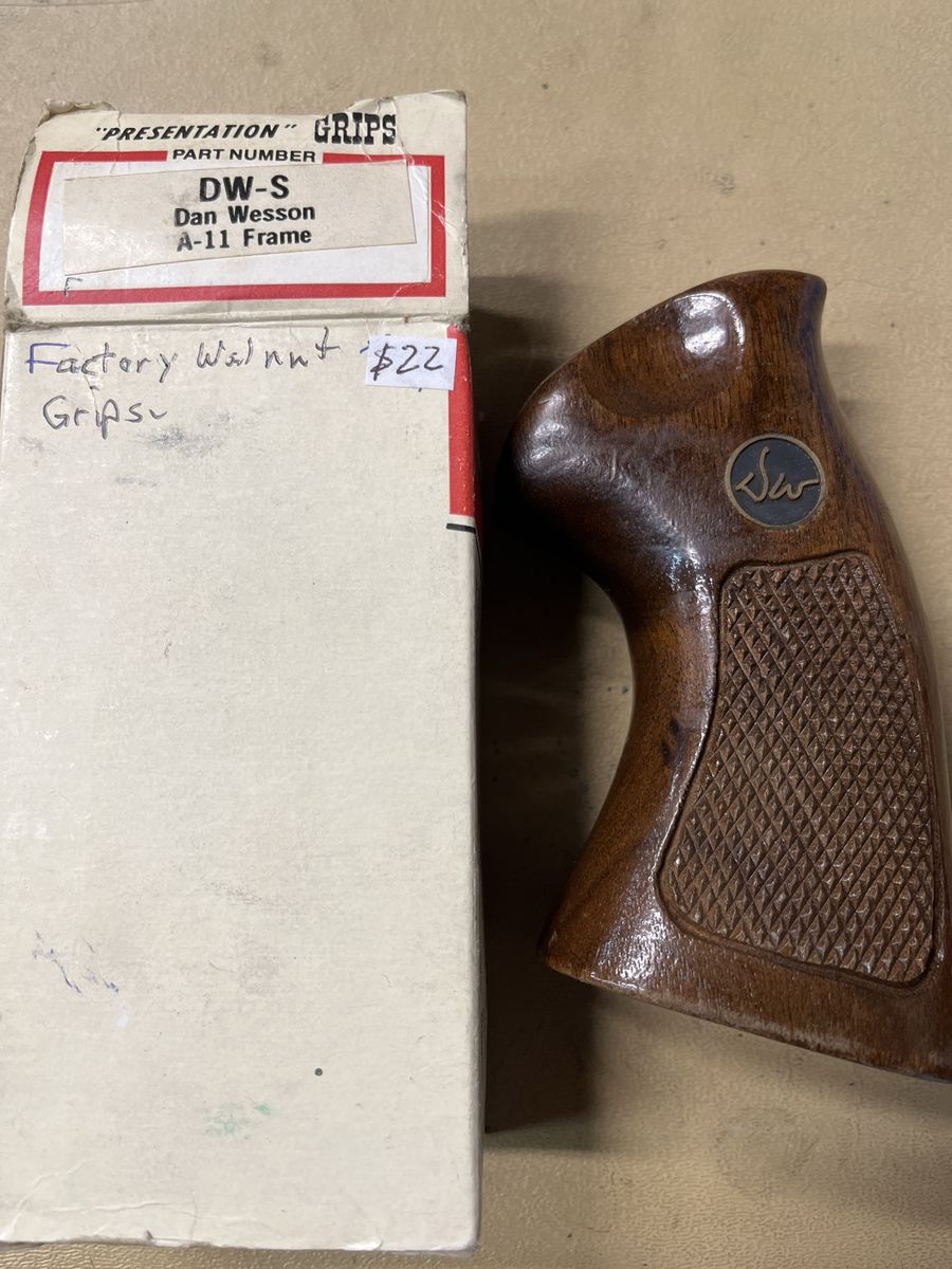 Dan Wesson DW-S A-11 Frame Factory Walnut Grips.