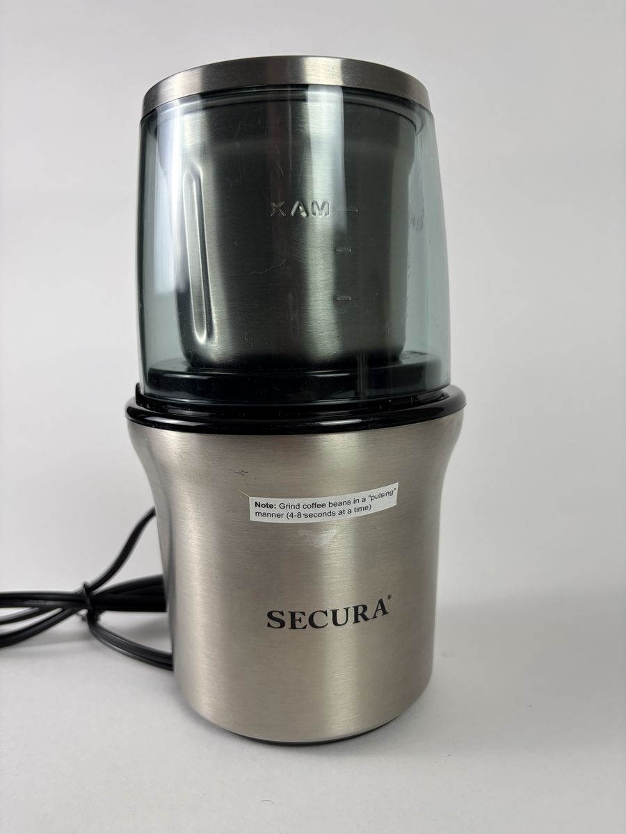 Secura Electric Coffee & Spice Grinder w/ 2 Cups