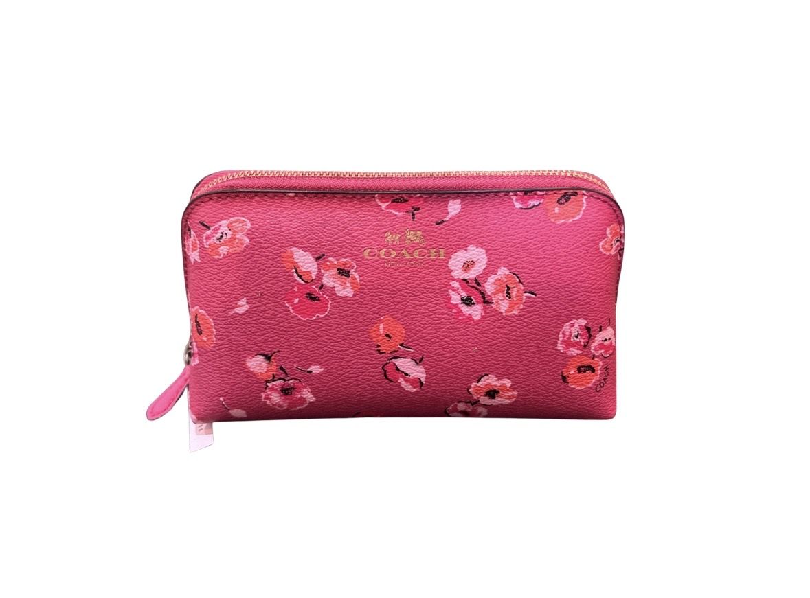 Coach Floral Zip Wallet – Brand New – Bright Pink