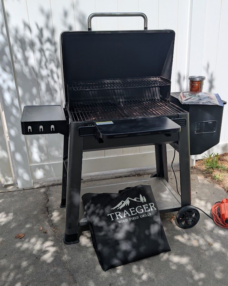 Traeger Westwood Grill with accessories