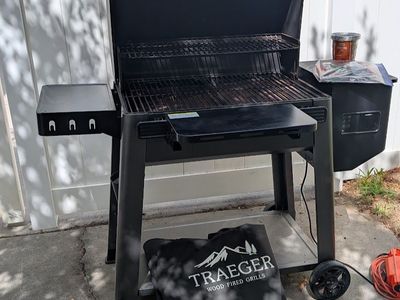 Traeger Westwood Grill with accessories