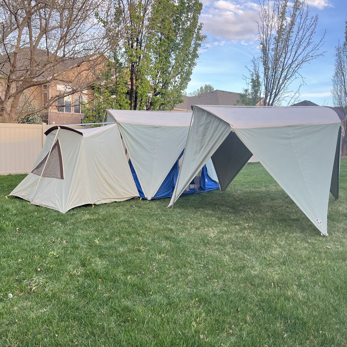 Vintage Springbar Canvas Tent With Separate Bedroom And Leisure Port