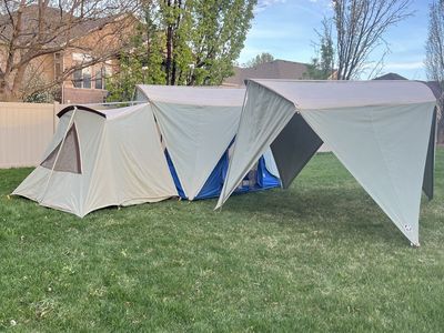 Vintage Springbar Canvas Tent With Separate Bedroom And Leisure Port