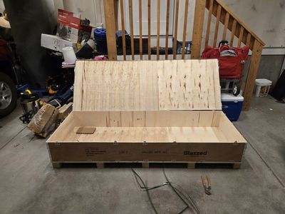 Reinforced Wood Shipping container