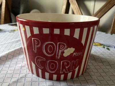 Handcrafted Popcorn Bowl