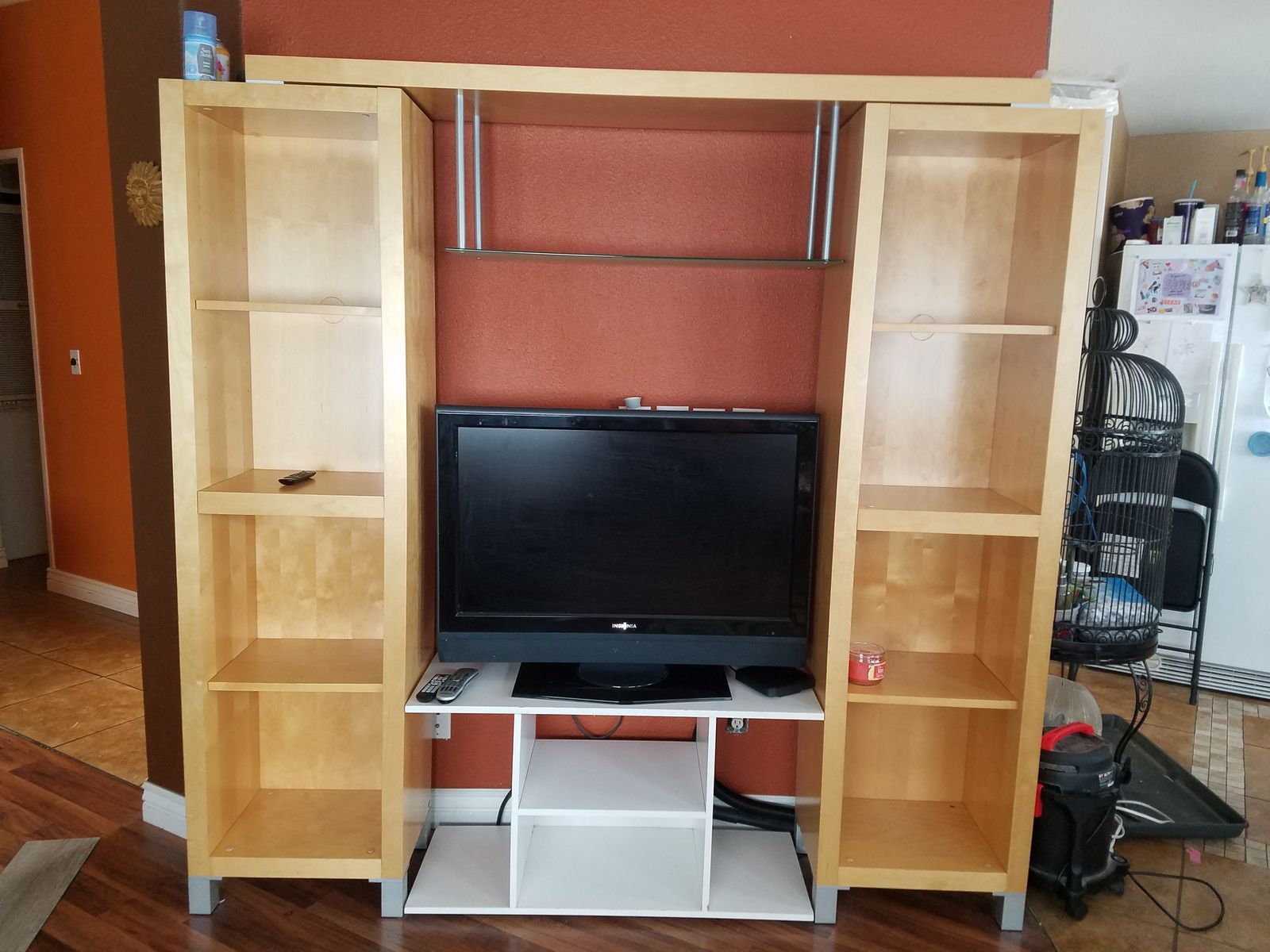 Entertainment Center & Bookshelf Set