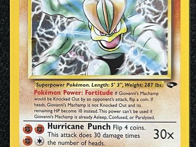 (NM) Giovanni's Machamp 6/132 Holo - Pokemon Gym Challenge
