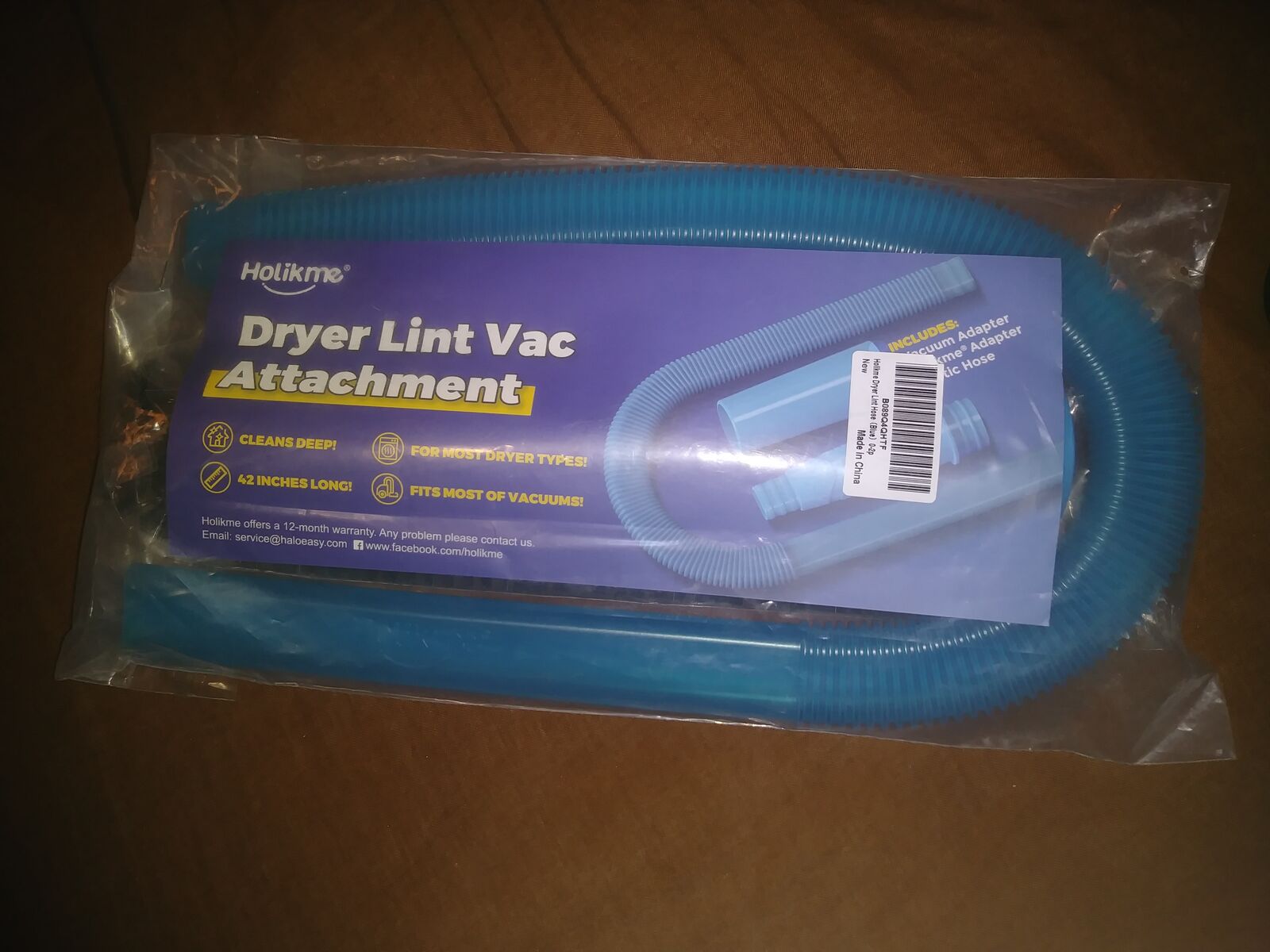 New dryer lint vacuum attachment