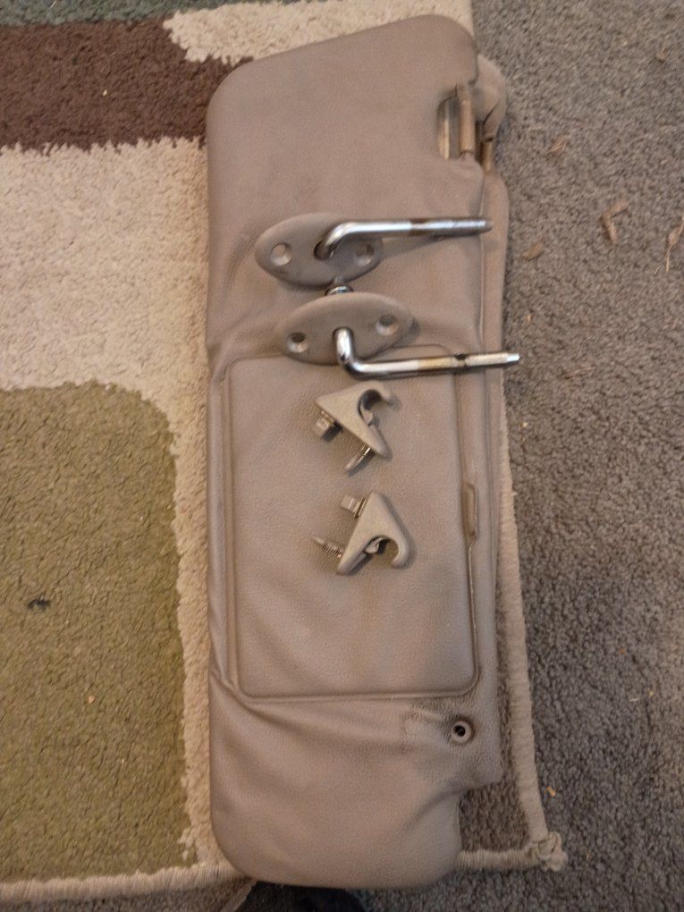 OEM 1996–2002 Toyota 4Runner Tan Sun Visors Set w/ Mounting Hardware