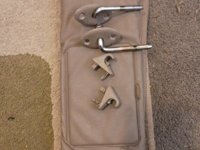OEM 1996–2002 Toyota 4Runner Tan Sun Visors Set w/ Mounting Hardware