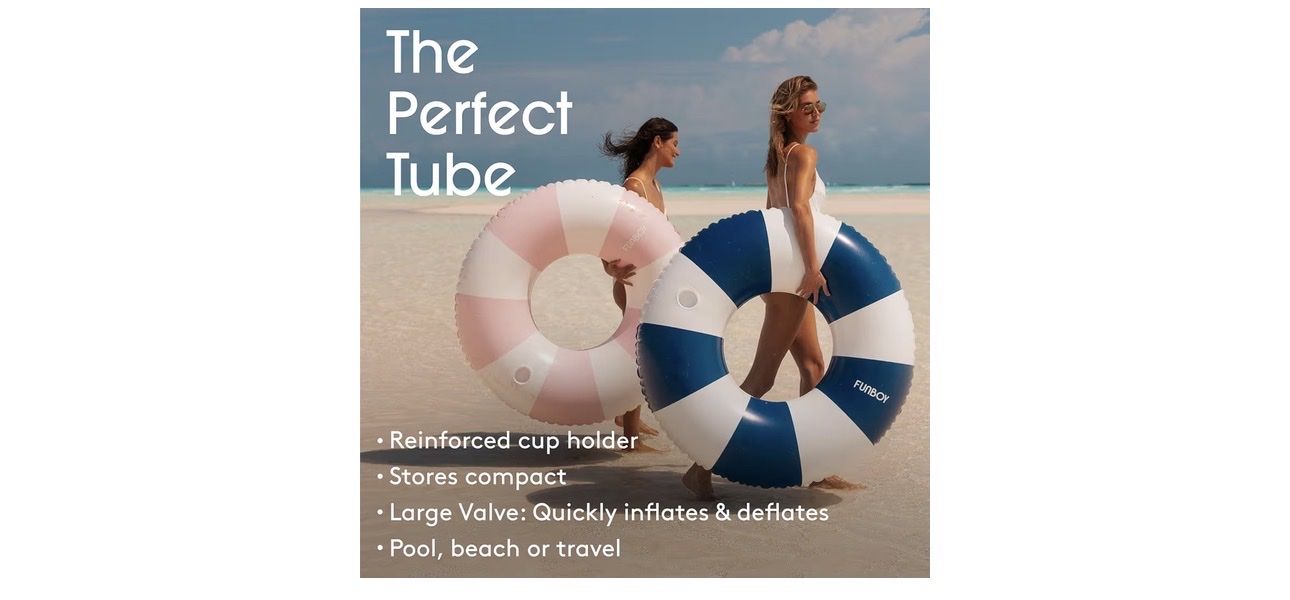 Giant Vintage Stripe Inflatable Tube
