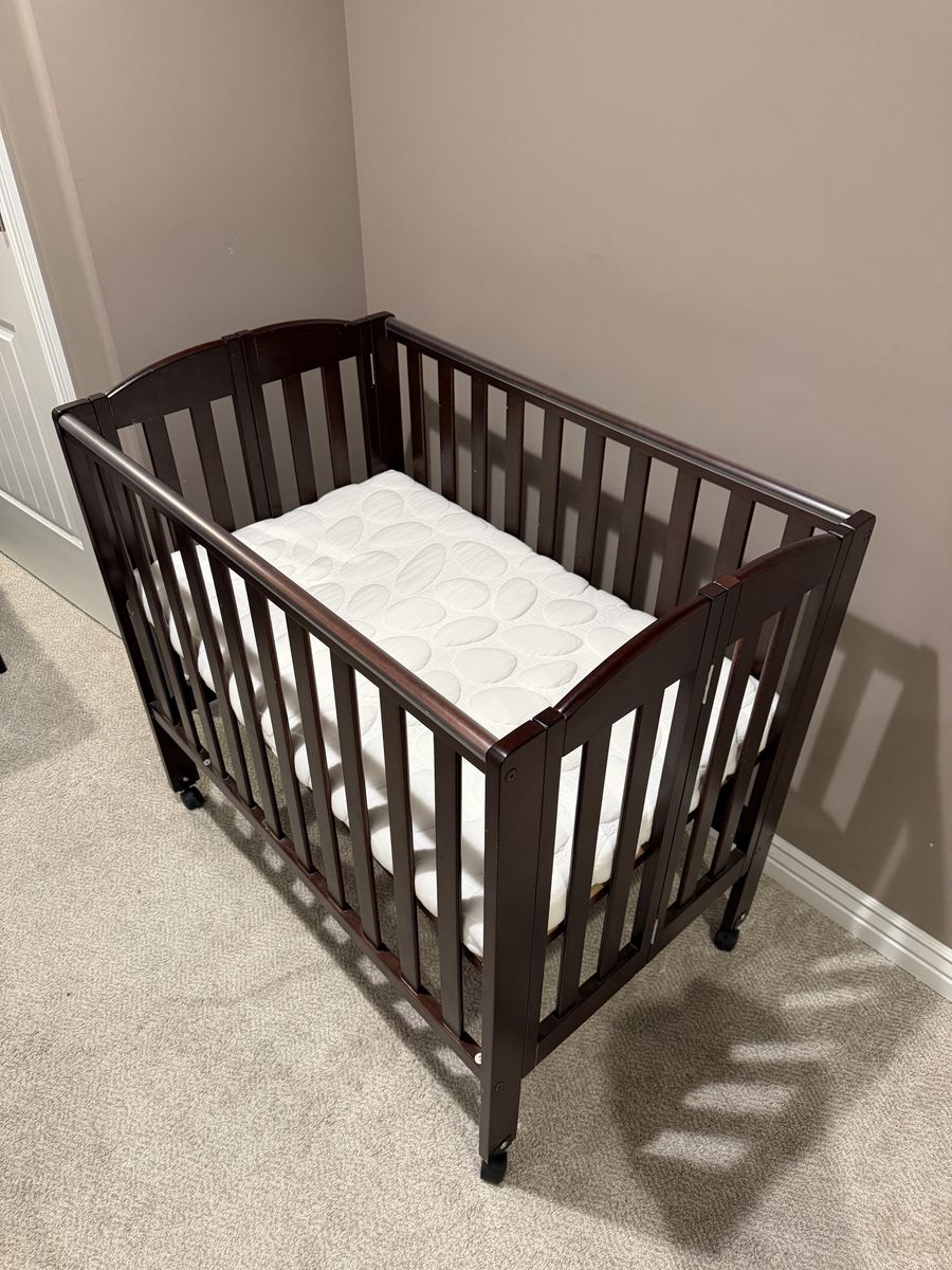 Wooden baby crib for sale!