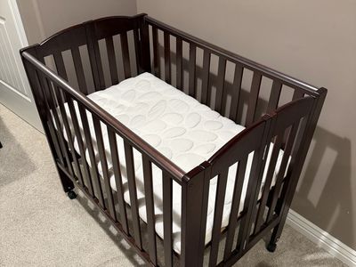 Wooden baby crib for sale!