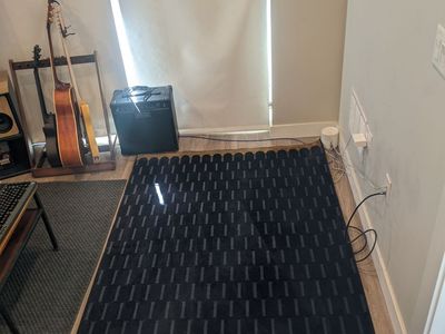 Stylish blue IKEA rug