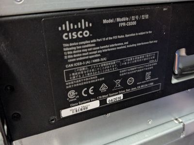 PAIR (2x) Cisco Firepower 9300 Chassis + Security/Network Modules - AS IS