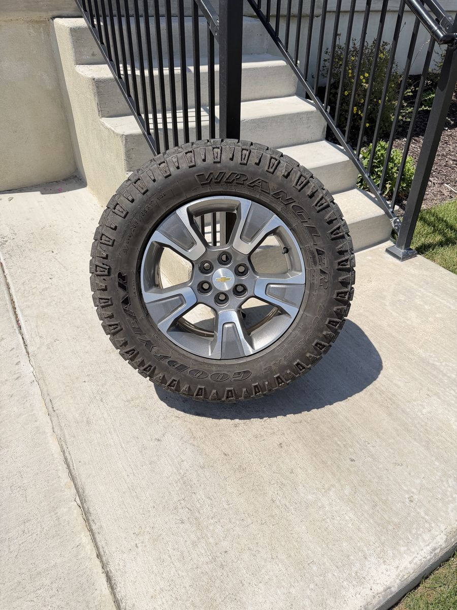 Chevy Colorado Rims and Tires 265/65R17 Goodyear Wrangler
