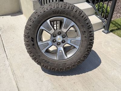 Chevy Colorado Rims and Tires 265/65R17 Goodyear Wrangler