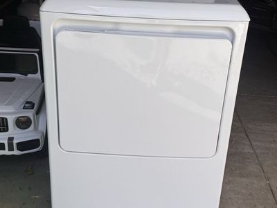 GE White Electric Dryer - Top Load, Large Capacity, Multiple Dry Cycles