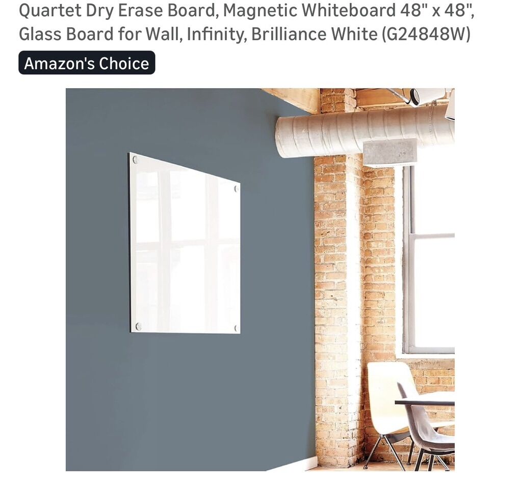 Dry Erase Board, Magnetic Whiteboard 48 x 48