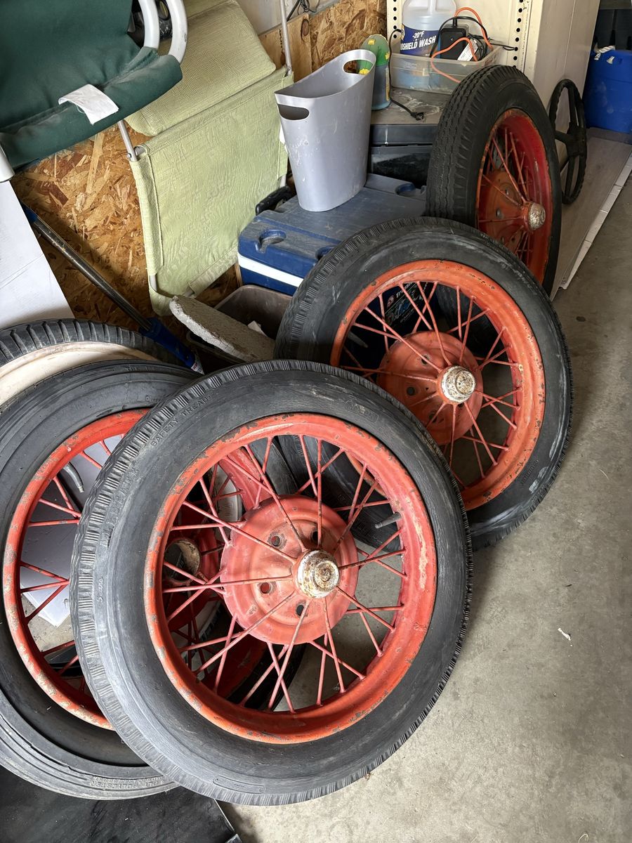 Original set of model a wheels