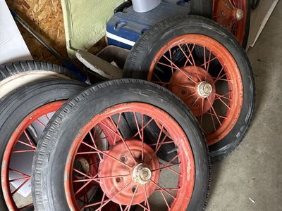 Original set of model a wheels
