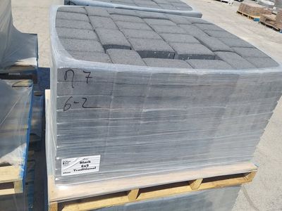 Black Traditional Pavers 6x9 60mm