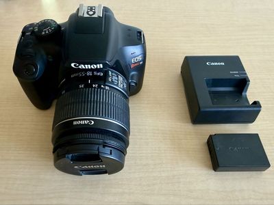 Canon EOS Rebel T6 + Batteries + Charger