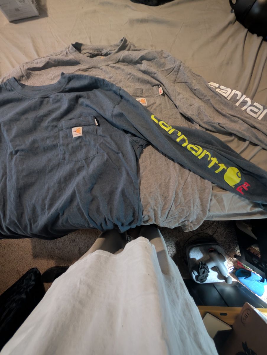2 FR long sleeve Carhartt shirts size XL