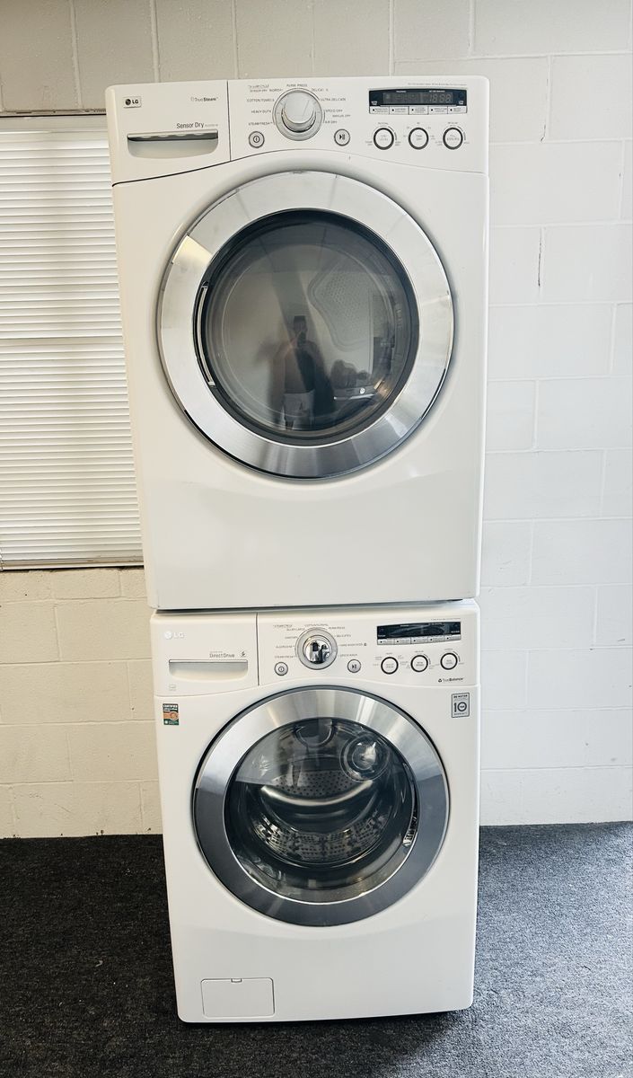 LG stackable or side by side washer and dryer set 