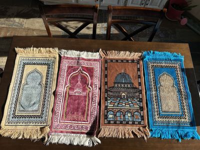 Lot of 4 Islamic prayer rugs