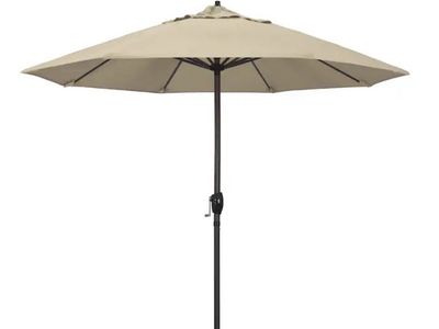 9ft Beige Patio Umbrella w/Crank & Tilt