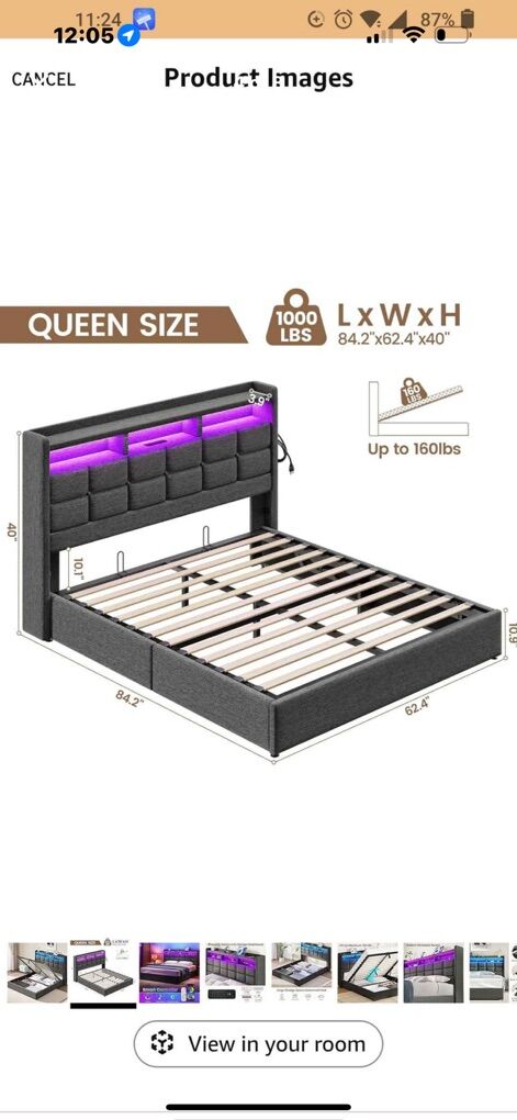 Queen bed Frame Only