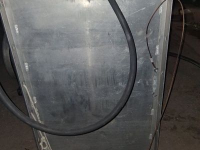 100gal Aluminum Rectangular Fuel Tank - Heavy Duty Welded Construction, Includes Hoses and Valves
