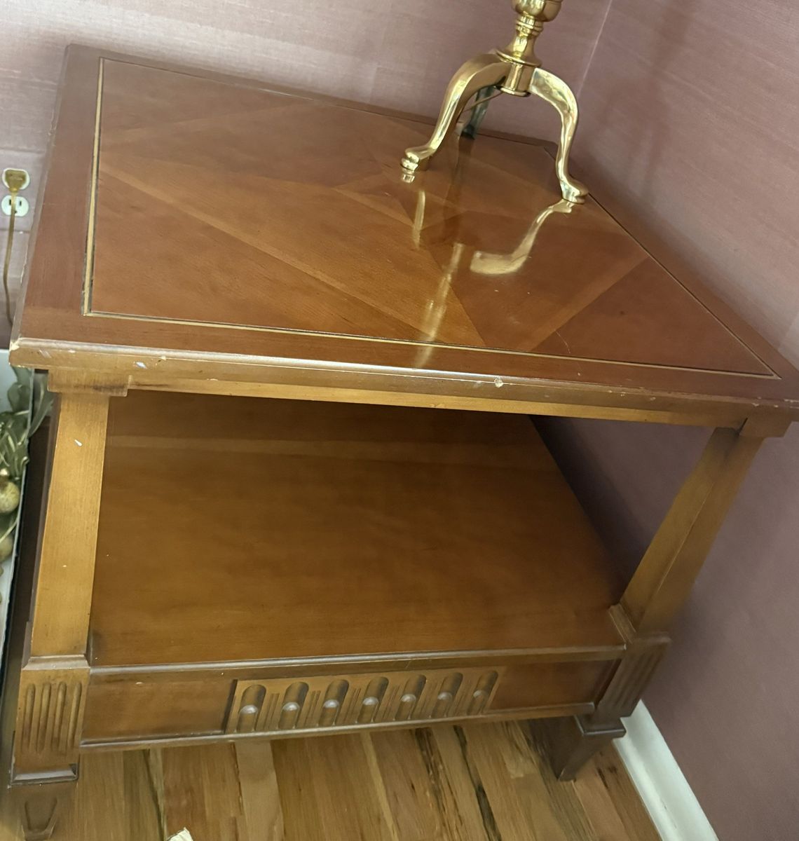 Wooden side table