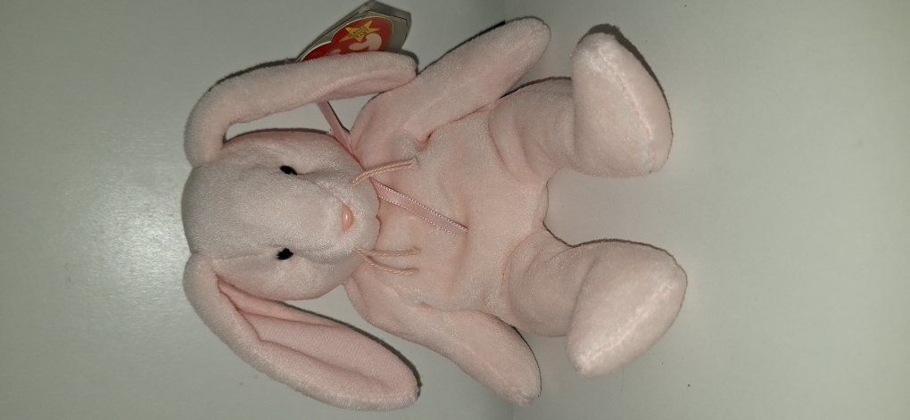 Ty Beanie Babies Hoppity Pink Bunny Retired Origin