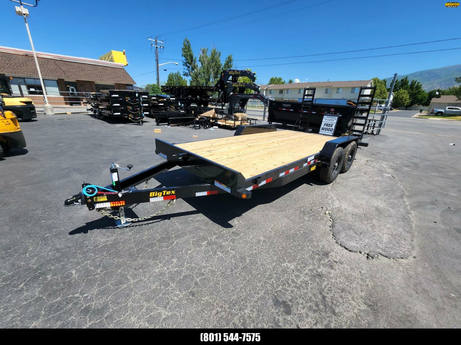 2026 Big Tex Trailers 7X18 Equipment/Car Hauler 14K Flatbed Trailer