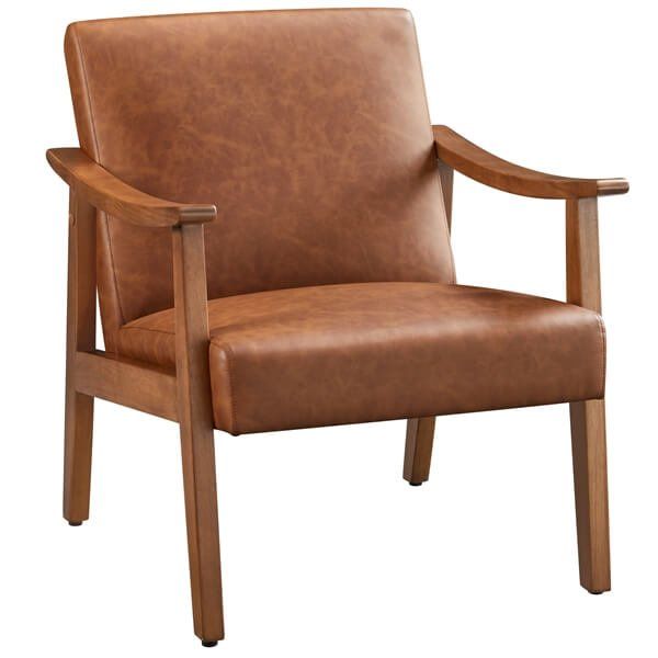 New in box Yaheetech PU Leather Accent Chair