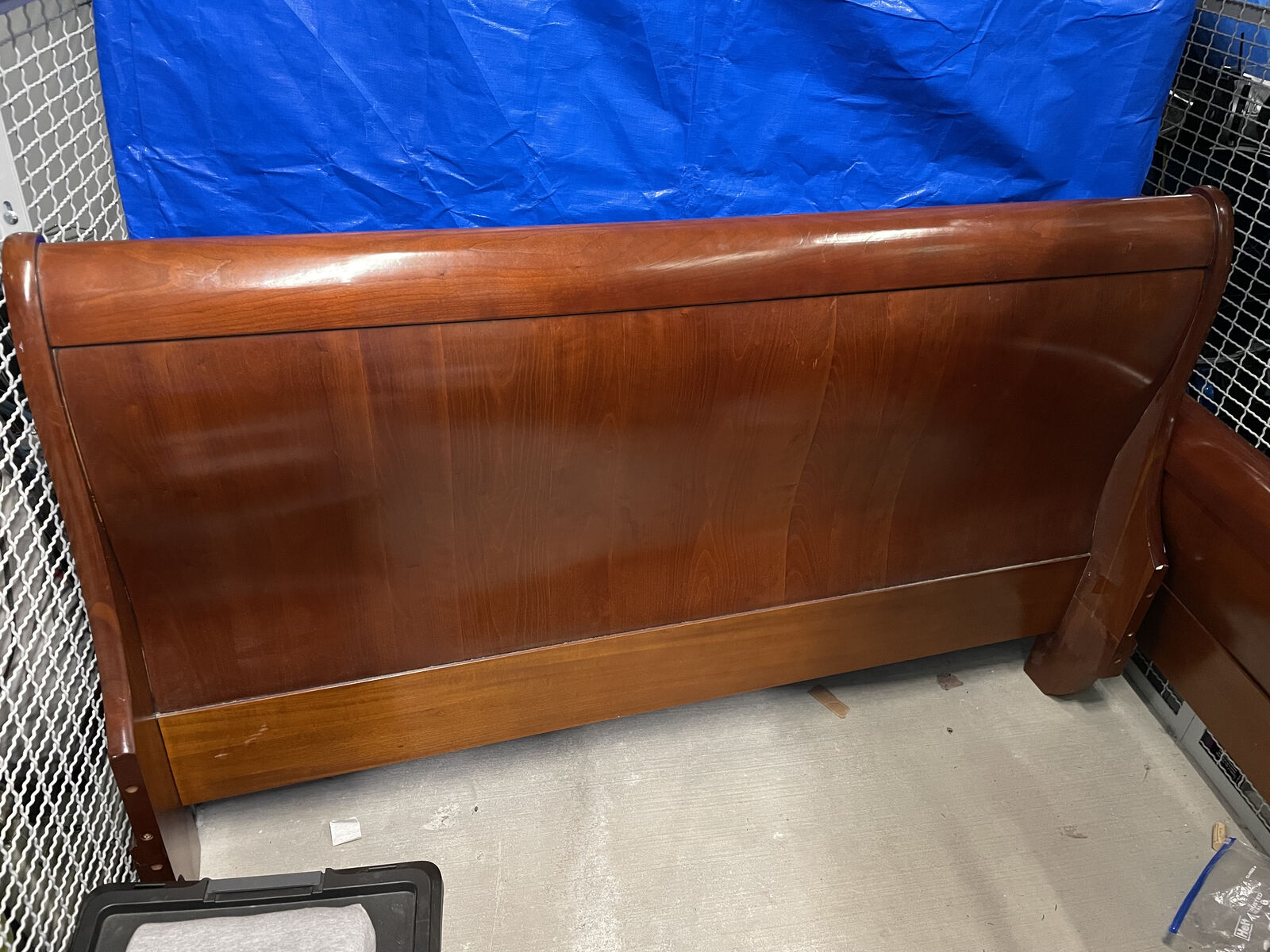 Antique Queen Sleigh Bed w/ mattress & boxspring