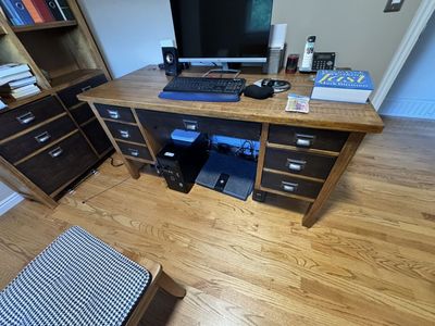 Matching Desk And Bookshelf