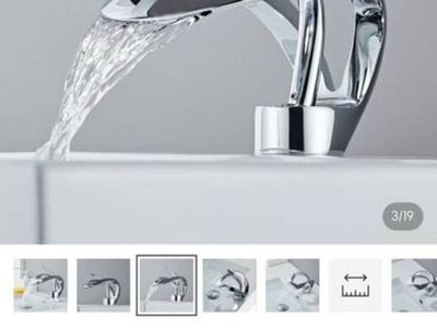 Waterfall Bathroom Sink Faucet