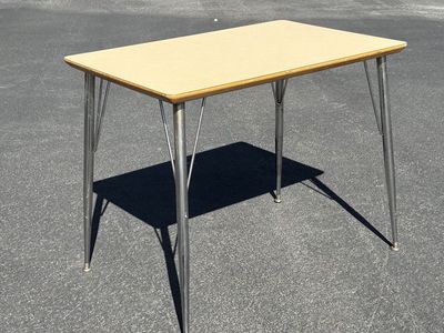 Awesome Mid Century task table w chrome leg MCM Mid Century Modern Eames style