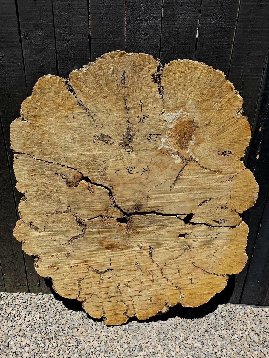 Beautiful burl wood slab 58"/48 x 3"