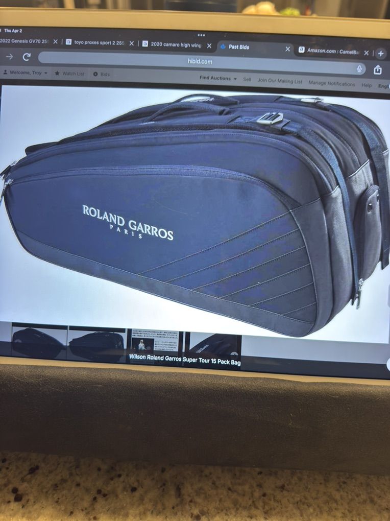 WilsonTennis Roland Garros Super Tour 15 Pack Bag