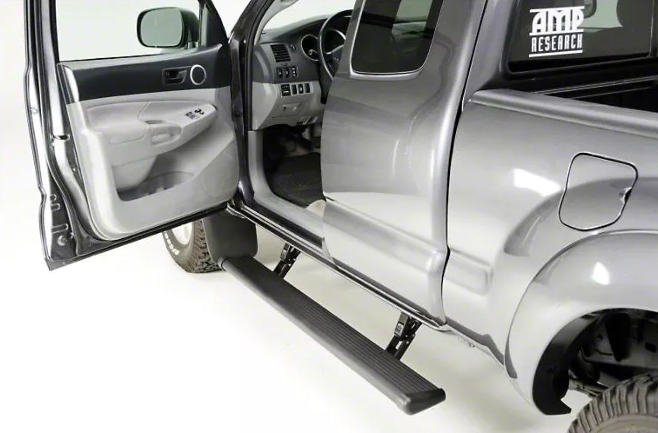 Amp Research Electric Side Steps Nerf Bars 05-15 Toyota Tacoma