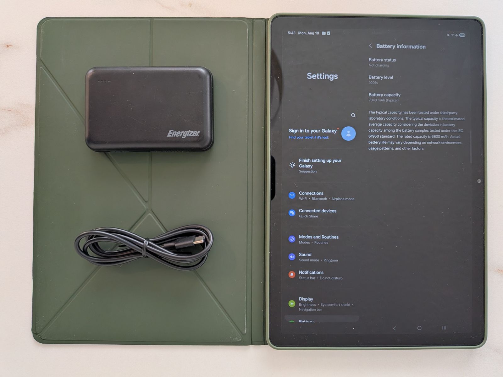 Samsung Galaxy Tab A9+ Tablet Bundle (Includes Case & Cables, Power bank for free)