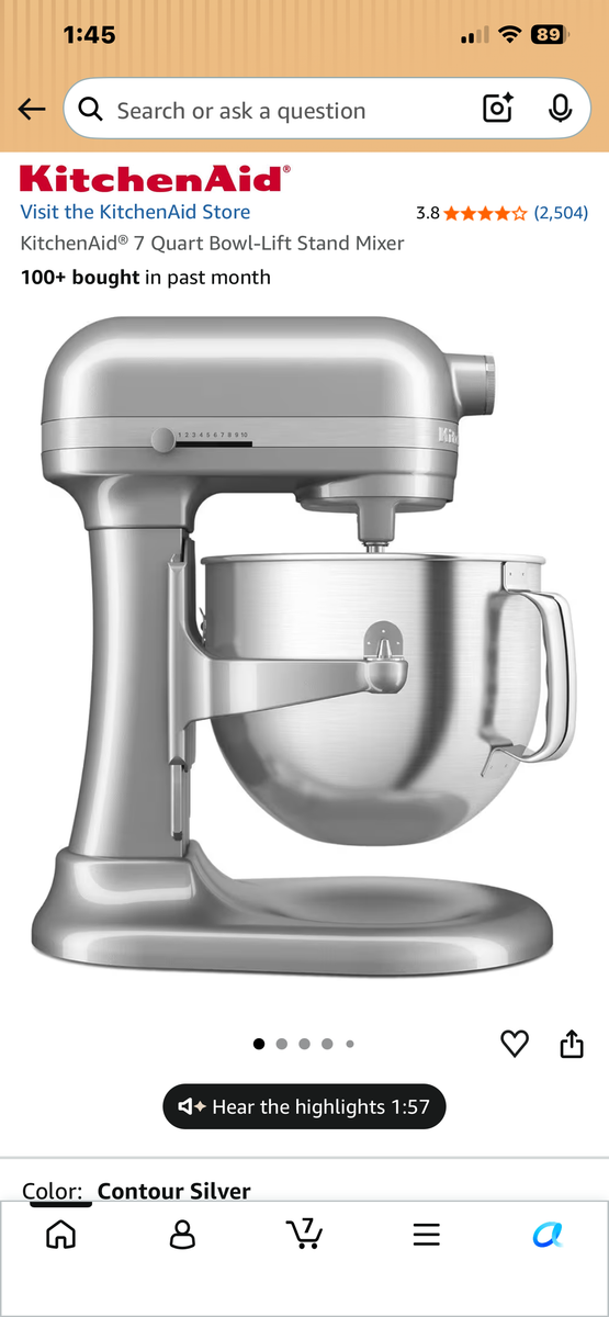 NEW KitchenAide stand mixer lift