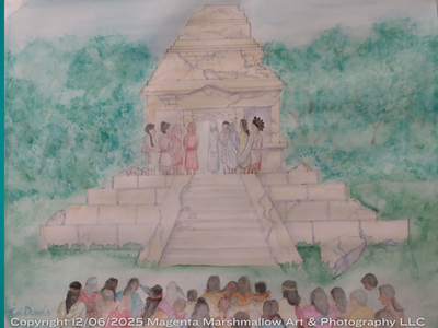 Christ in ancient America - Laminated Print